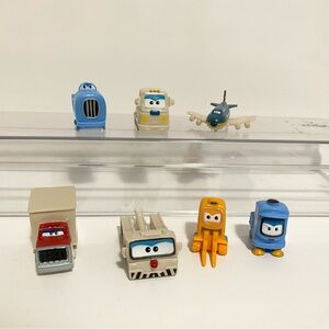 Super Wings Airport Crew Car Mini Vehicles Plane Toy  Cake Toppers Bundle Lot